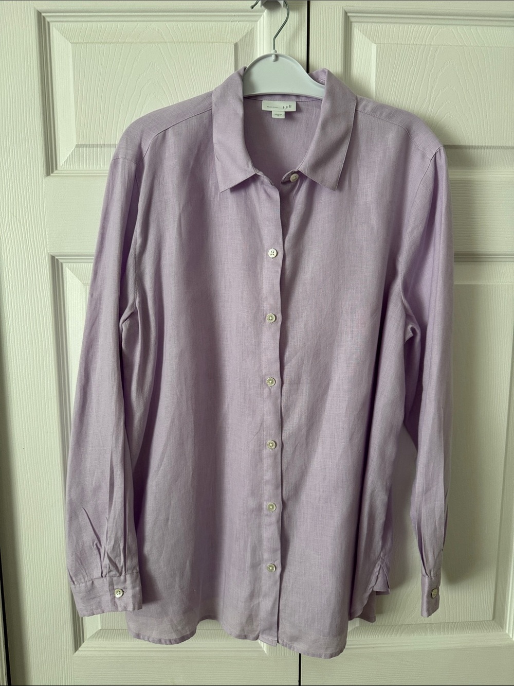 J. Jill Lavender Button-Up Womens Dress Shirt